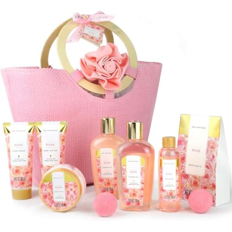 Spa Luxetique Rose Bath Set Spa Luxetique Rose Bath Set