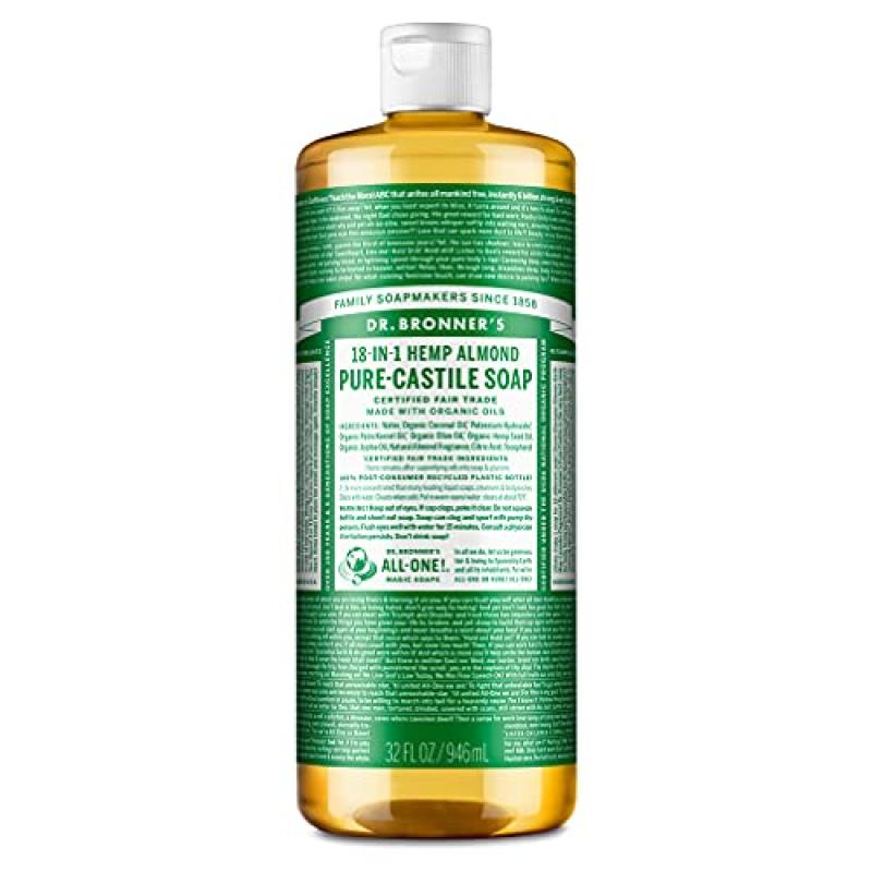 Dr Bronner's Almond Pure-Castile Liquid Soap Dr Bronner's Almond Pure-Castile Liquid Soap