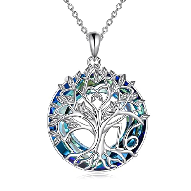 YFN Tree of Life 16 Necklace for 16th Birthday YFN Tree of Life 16 Necklace for 16th Birthday