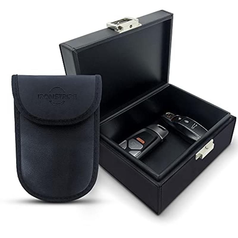 Ironstripe Faraday Box and Pouch for Car Keys Ironstripe Faraday Box and Pouch for Car Keys