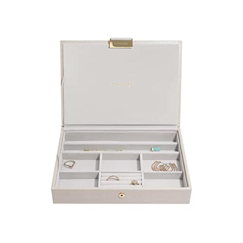 Stackers Croc Textured Jewellery Box Stackers Croc Textured Jewellery Box