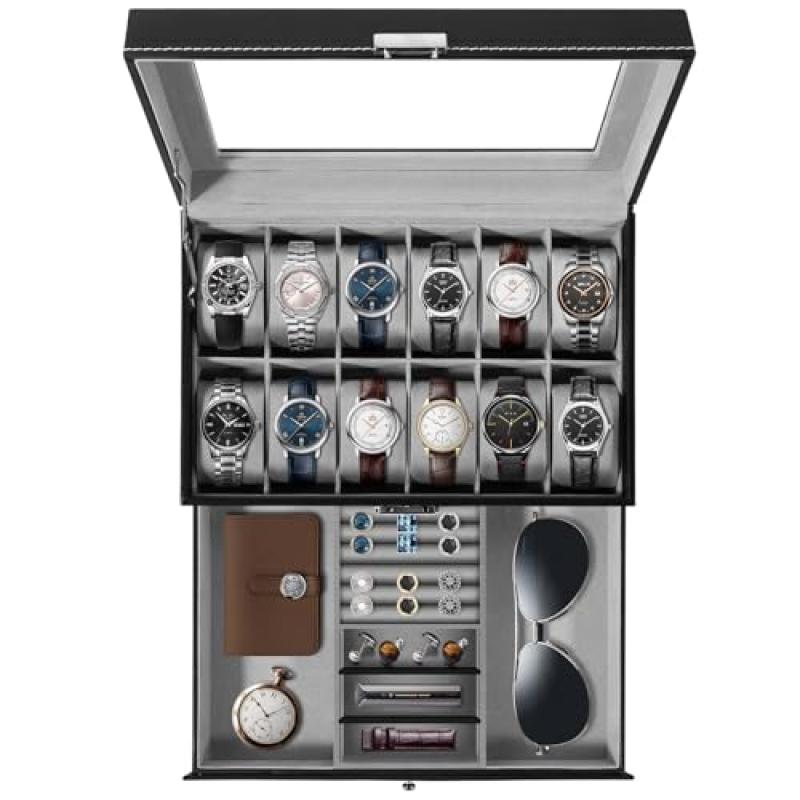 Uten Watch Box with Key Lock Uten Watch Box with Key Lock