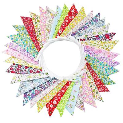 G2PLUS Fabric Bunting Garland for Party Decoration G2PLUS Fabric Bunting Garland for Party Decoration