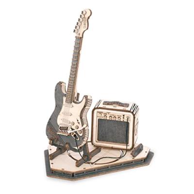 ROKR 3D Wooden Puzzles Guitar Model Kit ROKR 3D Wooden Puzzles Guitar Model Kit
