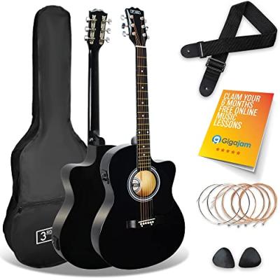 3rd Avenue Acoustic Guitar Pack - Black 3rd Avenue Acoustic Guitar Pack - Black