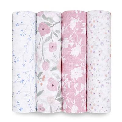 aden + anais Muslin Swaddle Blankets, 4 Pack aden + anais Muslin Swaddle Blankets, 4 Pack