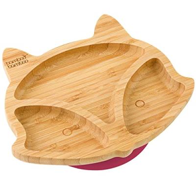 Bamboo Baby Plate with Secure Suction Bamboo Baby Plate with Secure Suction