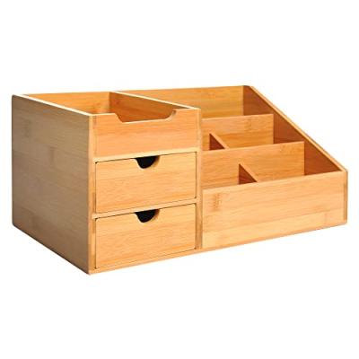 HOMCOM Bamboo Desk Organiser HOMCOM Bamboo Desk Organiser