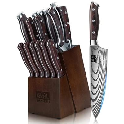 SHAN ZU Japanese Kitchen Knife Set SHAN ZU Japanese Kitchen Knife Set