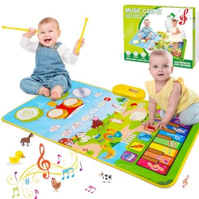 HappyGoLucky Musical Animal Piano Drum Mat HappyGoLucky Musical Animal Piano Drum Mat