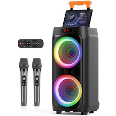 JYX Karaoke Machine with Wireless Microphones