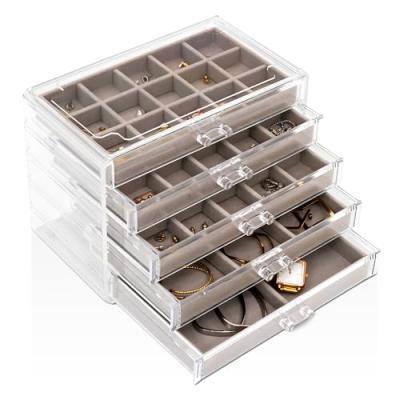 Sasha Morel Jewellery Box with Drawers & Earring Holder Sasha Morel Jewellery Box with Drawers & Earring Holder
