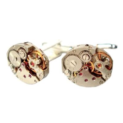 Watch Movement Cufflinks with Synthetic Rubies Watch Movement Cufflinks with Synthetic Rubies