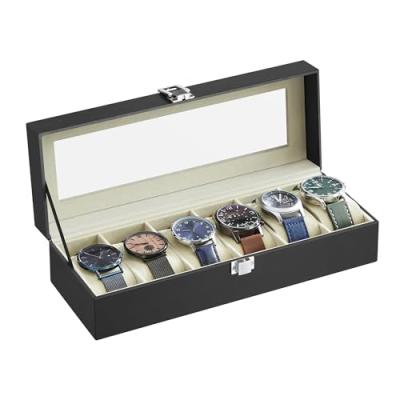 SONGMICS Watch Box with 6 Slots JWB06BE