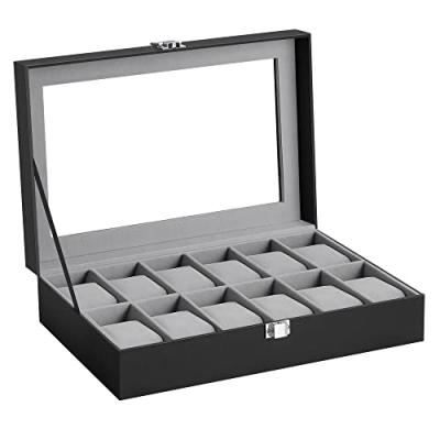 SONGMICS Watch Box with Glass Lid SONGMICS Watch Box with Glass Lid
