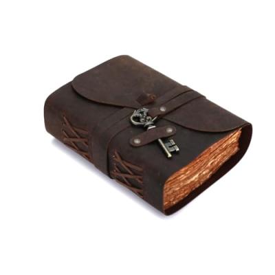 Fausta Leather Journal with Key Fausta Leather Journal with Key