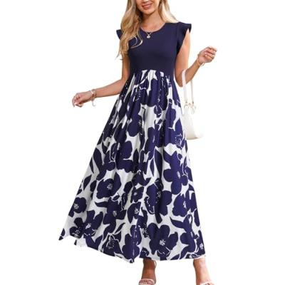 OUGES Maxi Dress with Pockets OUGES Maxi Dress with Pockets