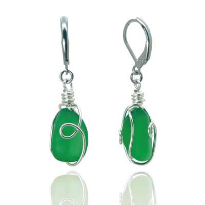 PEPELUALI Sea Glass Drop Earrings PEPELUALI Sea Glass Drop Earrings