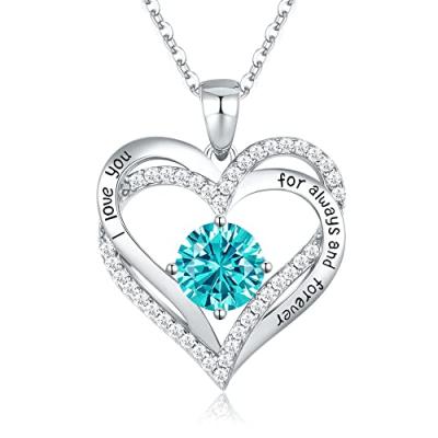 CDE Heart Pendant Birthstone Necklace CDE Heart Pendant Birthstone Necklace