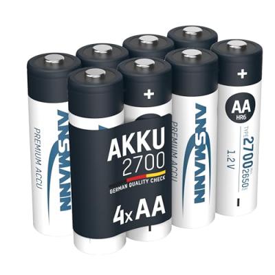 ANSMANN Rechargeable Batteries 2700mAh NiMH AA Type ANSMANN Rechargeable Batteries 2700mAh NiMH AA Type