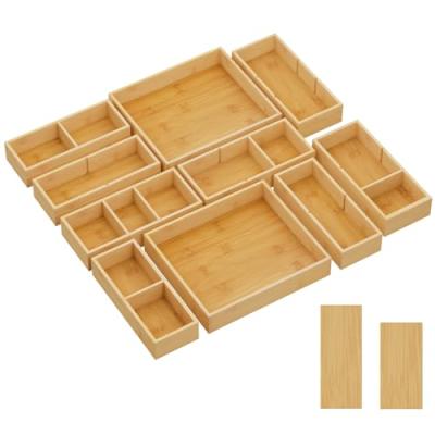 Lifewit Bamboo Drawer Organiser Lifewit Bamboo Drawer Organiser