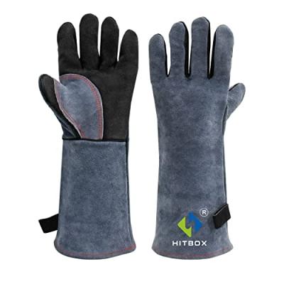 HITBOX Fire Resistant Leather Gloves HITBOX Fire Resistant Leather Gloves