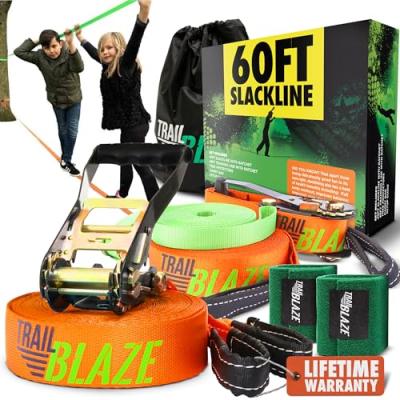 Slackline Kit with Training Line Slackline Kit with Training Line