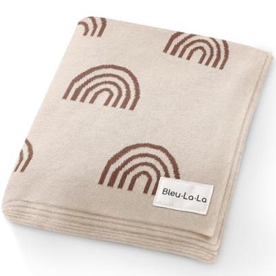 Bleu La La Knit Baby Swaddle Blanket