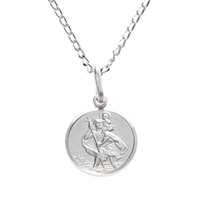 Alexander Castle Child's Silver St Christopher Necklace Alexander Castle Child's Silver St Christopher Necklace