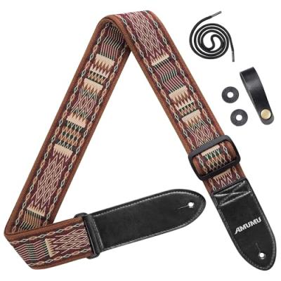 Amumu Vintage Guitar Strap for Guitar with Strap Blocks Amumu Vintage Guitar Strap for Guitar with Strap Blocks