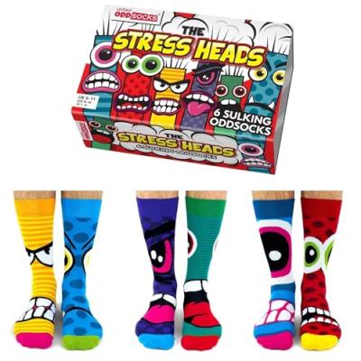 United Oddsocks Stress Heads Socks for Men