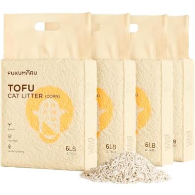 FUKUMARU Tofu Cat Litter, Clumping Pellets FUKUMARU Tofu Cat Litter, Clumping Pellets