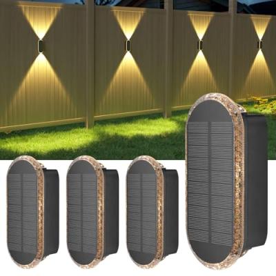 ELLASAY Solar Fence Lights, Bright Wall Lights ELLASAY Solar Fence Lights, Bright Wall Lights