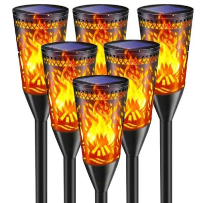 Solar Torch Lights, Flickering Flame Effect Solar Torch Lights, Flickering Flame Effect