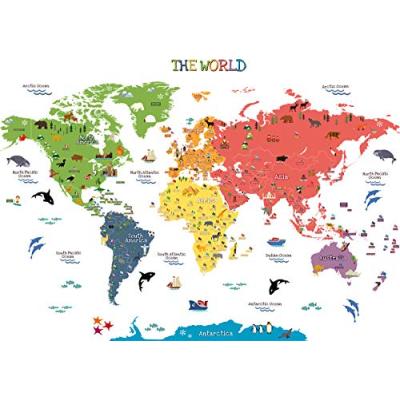 HomeEvolution World Map Wall Stickers HomeEvolution World Map Wall Stickers