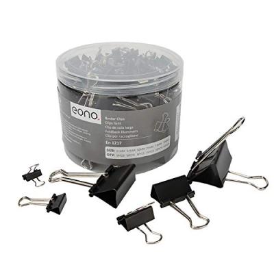Eono Black Binder Clips, Metal Paper Clamps Eono Black Binder Clips, Metal Paper Clamps