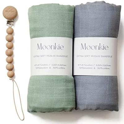 Moonkie Muslin Swaddle Blanket Set Moonkie Muslin Swaddle Blanket Set