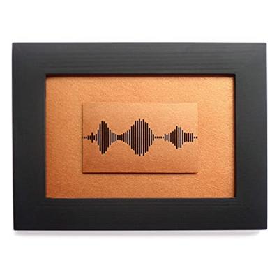 Copper Soundwave Art Anniversary Gift