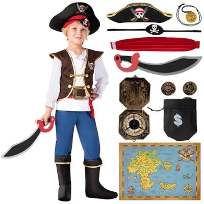 Boys Pirate Costume Role Play Set