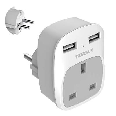 TESSAN Travel Adapter with 2 USB Ports TESSAN Travel Adapter with 2 USB Ports