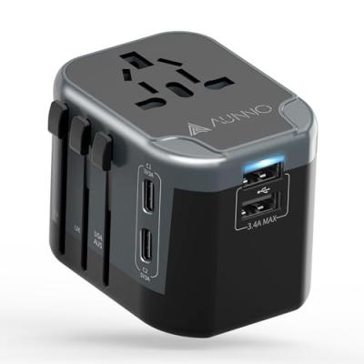 AUNNO Travel Adapter with USB Ports AUNNO Travel Adapter with USB Ports