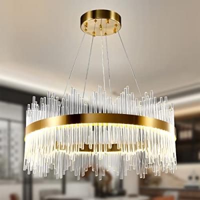AOOCHOK Crystal Chandelier Ceiling Light