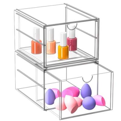 Stackable Cosmetic Drawer Organizer Stackable Cosmetic Drawer Organizer