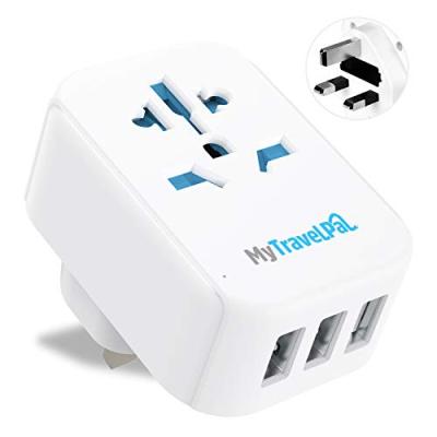 MyTravelPal® Plug Adapter with USB Ports MyTravelPal® Plug Adapter with USB Ports
